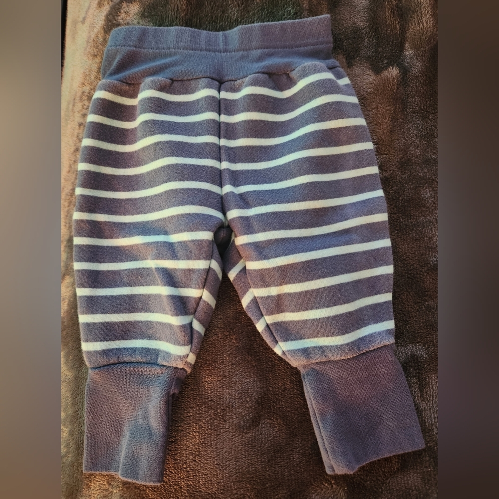 Blue striped pants